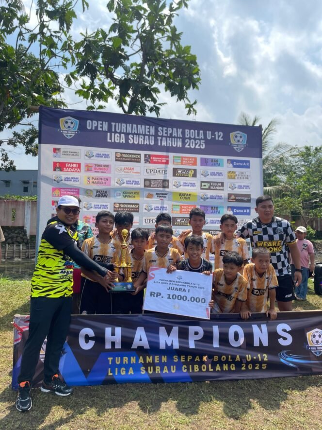 Turnamen Sepak Bola U-12 Liga Surau 2025 Cisaat Sukses Digelar