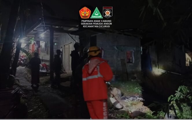 Banjir dan Longsor Terjang Cicurug Sukabumi, Banser dan Tim Gabungan Bergerak Cepat Tangani Bencana