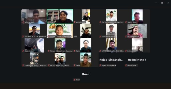 Malam Sabtu Cuan” GP Ansor Kabupaten Bandung Barat – Belajar Cuan dan Hukum untuk Kaum Milenial