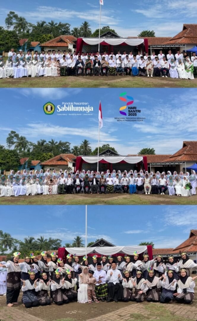 Santri Sabiilunnaja dan KBNU Meriahkan Upacara Hari Santri Nasional 2025 di Lapangan Kecamatan Cipeundeuy